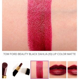 Tom Ford Lipstick Black Dahlia  10 - a very cool-toned, dark burgundy